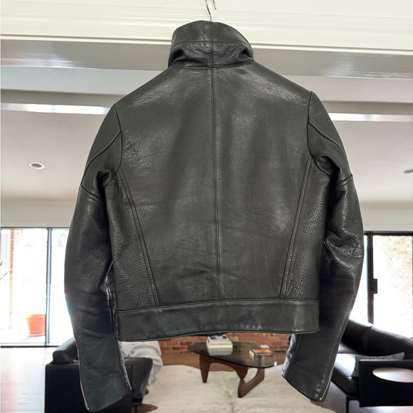 Veda black leather motorcycle jacket - buttery leather - so gorgeous! - Picture 4 of 6